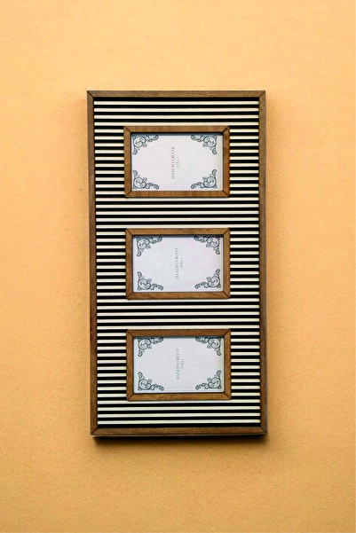 HANEM 3X 10X15 cm Photo Frame & Wood Mdf 3X Collage