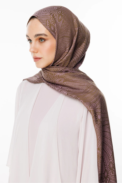 Mooncorn Mayra Desen Double-Sided Shawl Dark Khaki-Dark Dusty Rose