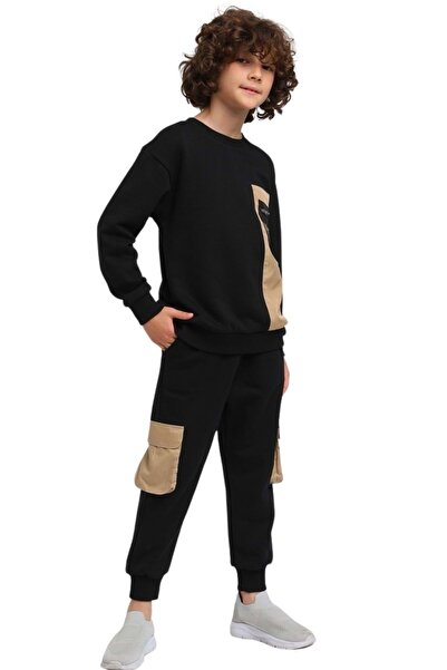 wakawakakidsstore Σετ φόρμας για αγόρια με λεπτομέρεια τσέπης στο στήθος Carg...