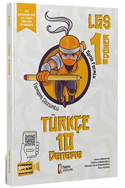 İsem Yayıncılık İsem Yayınları 8. Sınıf Lgs 1. Dönem Türkçe 10 Branş Deneme