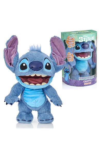 Disney Stitch Real FX Chatty Puppetronic | Lilo & Stitch | Puppet | Interactive Plush Toy | Soft Toy