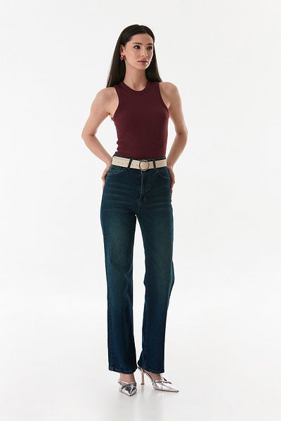 Fulla Moda High Waist Palazzo Jean