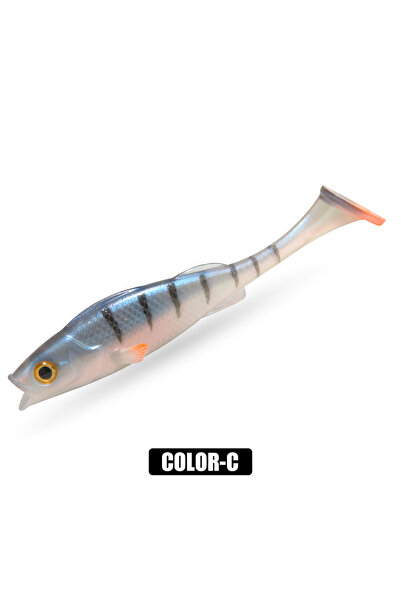 Choice طُعم صيد سمك الشبوط الناعم من Spinpoler Vigour Perch Shad مقاس 14 سم، ...