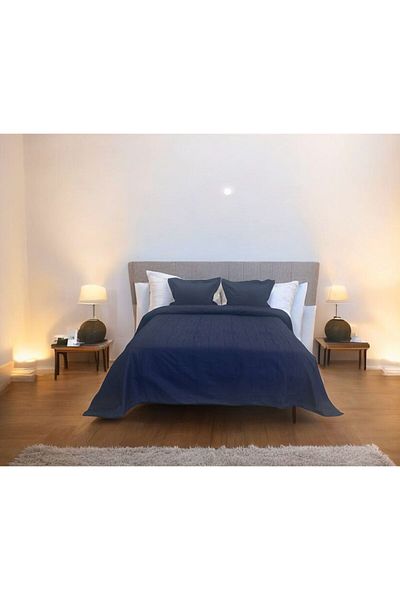 Lucien Home Jacquard Geometric Pattern Double Bedspread Set