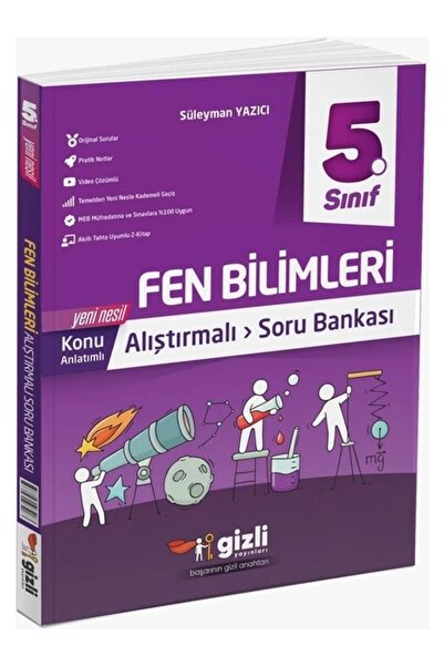 Gizli Yayınları 5. Sınıf Fen Bilimleri Konu Anlatımlı Alıştırmalı Soru Bankası