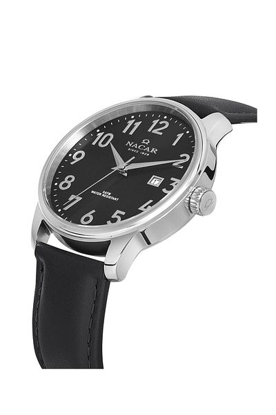 Nacar Classic Black Men's Wristwatch Nc21- 297170 -Abl1