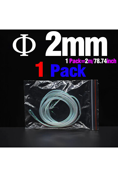 Choice 2mm MNFT MNFT 2M/Bag Pearlescent Braid Mylar Tubing Fly Tying Fishing ...