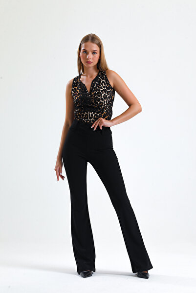 Sense Μπλούζα Leopard Διπλό Μπλουζάκι με Leopard Pattern