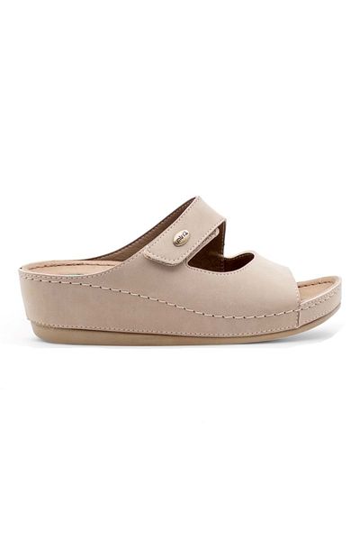 Muya Γυναικείες παντόφλες Anyar Mink Colored Anatomical Sole Gel Supported - 4 Season Heel Spur