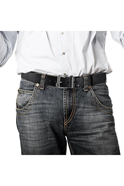 BISON DENIM Чоловічий ремінь з натуральної шкіри італійського виробництва