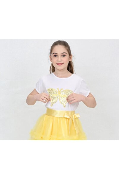 nacar çarşı Tricou pentru fete cu mânecă scurtă, cu decolteu rotund și imprim...