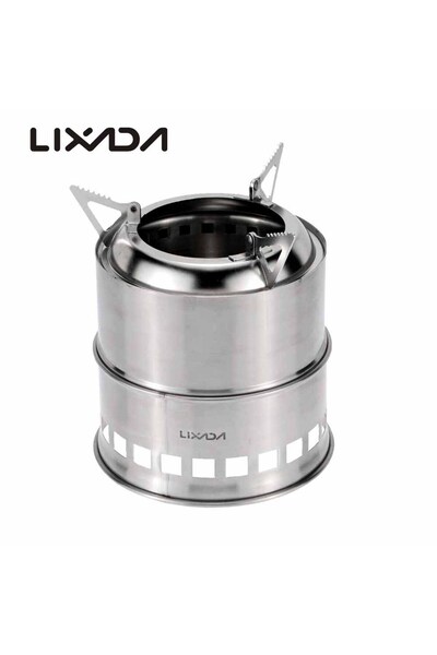 Choice موقد حطب من الفولاذ المقاوم للصدأ من Lixada للتخييم وموقد كحول خارجي ل...