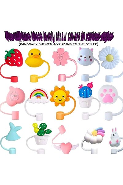 Yenigeldi 12 adet Toz Geçirmez Silikon Pipet Koruyucu Tapa Pipet Kapak Böcek Ve Sineklere karşı