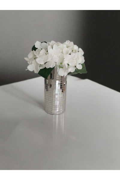 IŞILTI HOME DESIGN VASĂ DE STICLA CU OGLINDĂ GRAY