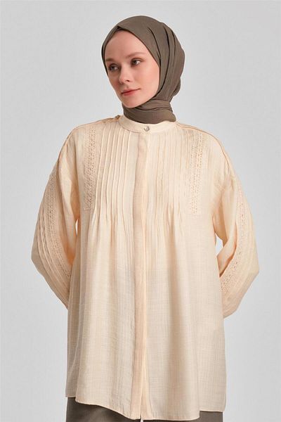 Armine Πουκάμισο με λεπτομέρεια Moonstone Rib - 24y3523
