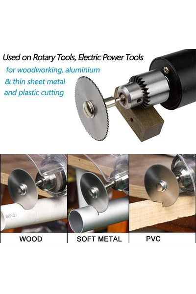 Choice 6Pcs/set 1/8" HSS High Speed Steel Circular Saw Blades For Dremel Rotary Tool W/ Shank Hss Cuttin...