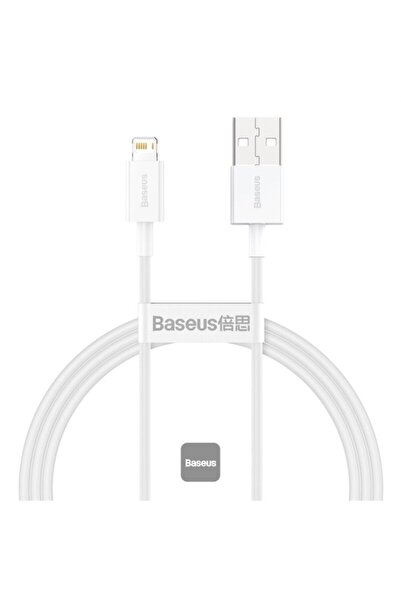 Baseus كابل بيانات شحن سريع من سلسلة Superior Series USB إلى iP 2.4A بطول 1 متر، أبيض