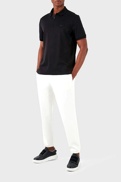 Calvin Klein POLO BUMBAC NETED CU fermoar