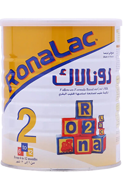 Ronalac رونالاك حليب الطفال رقم 2 من عمر 6 اشهر الي عمر 12 شهر عبوة 850 جرام