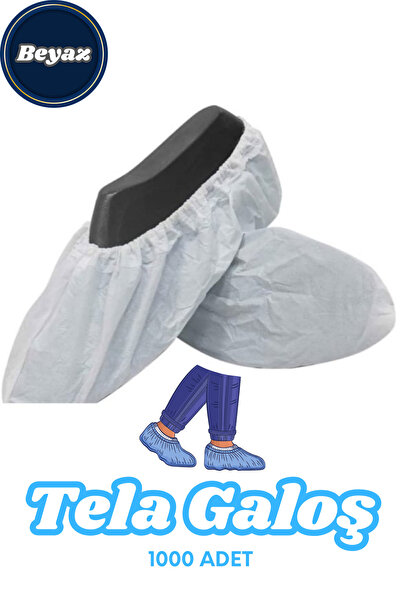 BlackBird Home Tek Lastikli Standart Tela Galoş Beyaz 1000 Beyaz