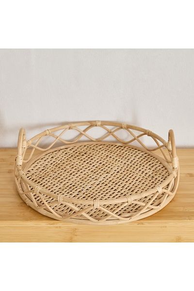 Home Box Boho Bliss Round Tray - 39x39x7 cm