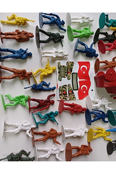OYUNCAKSAHİLİ Tank Helicopter Soldier Sets 85 Pieces Full 2 Packs One-Time Commando Plane Strategy Soldier Toy