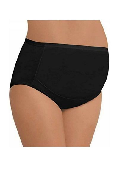 Momslab Women's Black High Waist Cotton Pregnant Postpartum Panties