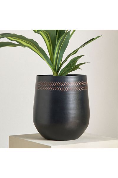 Home Box وعاء زرع من الألومنيوم المطروق من نيدريل مقاس 20×20×23 سم