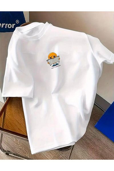 Medinenur Διαβάστε το εμπριμέ Basic T-shirt
