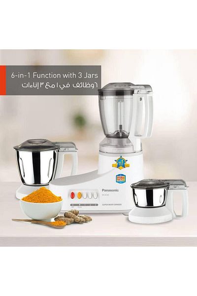 PANASONIC 1Litre Mixer Grinder MXAC300 White