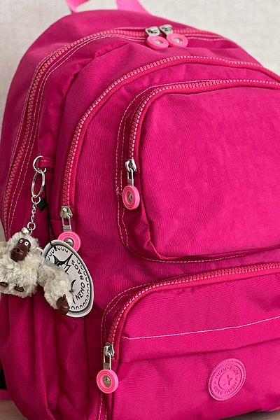 NEMO BAGS Women's Fuchsia Backpack School Bag Laptop and Travel Bag Waterproof Sports Bag 40X30X15Cm