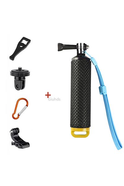 Choice Yellow with 4pcs Water Float Handle Float Rod For Gopro Hero 12 11 10 9 8 7 6 5 4 Handle Mount Float