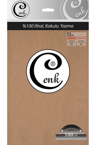 Cenk Culoare uni 100 cm scris în pungi - 0301 - 512-grâu