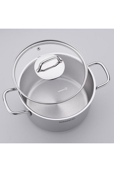 KORKMAZ 1606 Perla 8 Piece Cookware Set