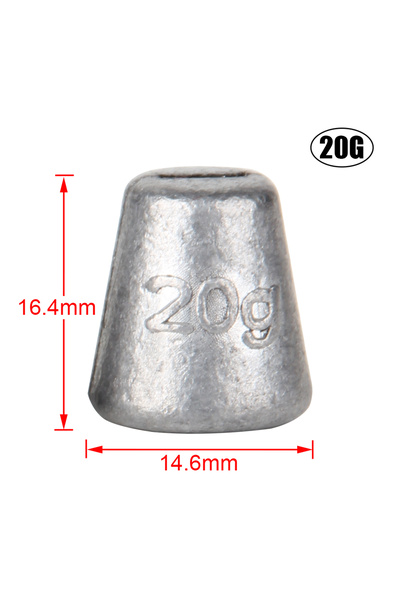 Choice 20 جرامًا من 2 قطعة من أوزان صيد السمك Spinpoler لمعدات Stinger 5 جرام...