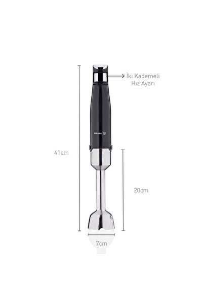 KORKMAZ 448 Performıx Blender Set Siyah