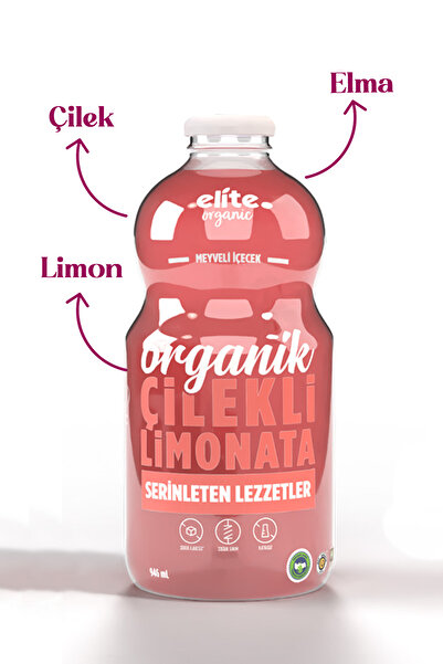 Elite Naturel Organik Çilekli Limonata 946 Ml