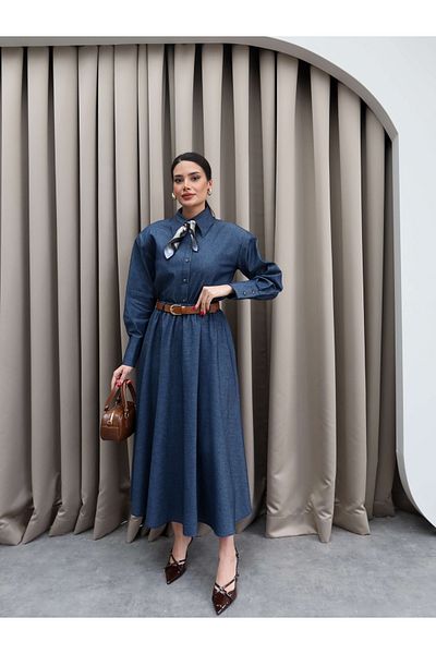 ESRAHELVACI Gold Buckle Belted Padded Shirt Skirt Set