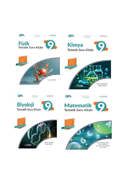 Üç Dört Beş Yayıncılık Palme Yayınevi 9.SINIF FİZİK KİMYA BİYOLOJİ MATEMATİK ...