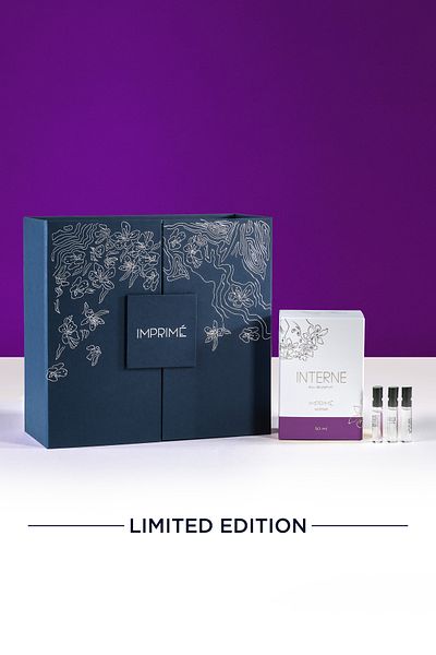 Imprime مجموعة عطور هدية EDP الداخلية |   الفواكه والزهور |   البرغموت، الخوخ، الياسمين، الزنبق، المسك، العنبر