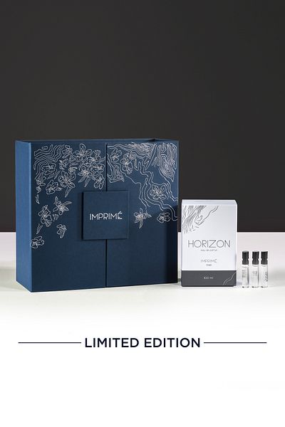 Imprime مجموعة عطور Horizon EDP - الليمون والقرفة والمسك والعنبر وخشب الأرز