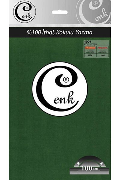 Cenk Culoare uni 100 cm sac de scris - 0301 - 1004-verde închis