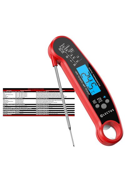 Choice Red 1 Pc Instant Meat Thermometer Waterproof Ultra-fast Digital Meat Thermometer Kitchen Thermometer