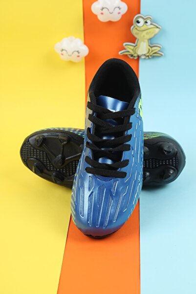 Moda Lime Boys' Football Boots Turf Field Boys' Soccer Shoes Spiked Football Sneakers