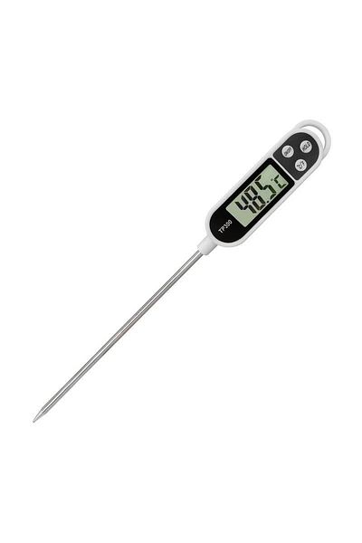 Choice White 1pc Stainless Steel Probe Cooking Food, Barbecue Stove, Water, Milk, Oil, Liquid Meat, Digital