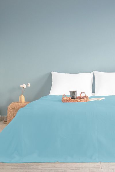 MELONIE Single Checkerboard Patterned Pique. Checkered Hotel Pique 160X230