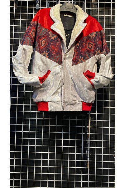 Aztek vintage kürklü oversize mont