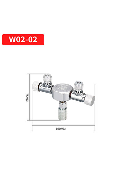 Choice1 صمام إبرة موزع ثاني أكسيد الكربون متعدد الاتجاهات W02-02 ZRDR من الفو...