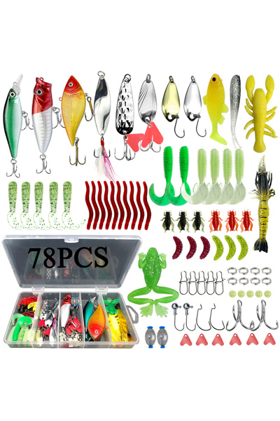 Choice مجموعة أدوات صيد السمك SMT-78E 78/122/284 قطعة لمعدات الصيد على سطح ال...