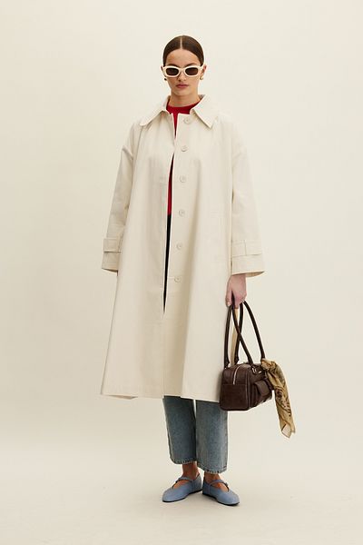 Manuka Oversize'owy płaszcz typu gabardin - Belt and Butter